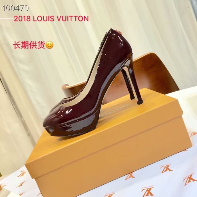 Louis Vuitton Outlet lady leather Shoes LV954SY-5 10.5CM height