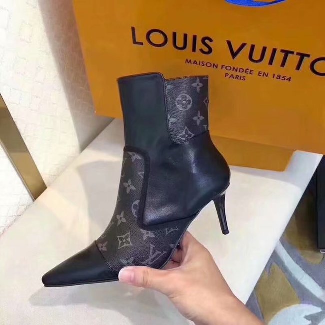 Louis Vuitton Outlet MATCHMAKE ANKLE BOOT LV907SY black