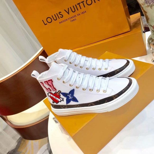 Louis Vuitton Outlet DIGITAL EXCLUSIVE LV WHITE HEART SNEAKER BOOT LV891SY