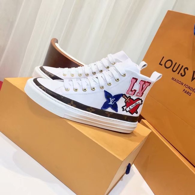 Louis Vuitton Outlet DIGITAL EXCLUSIVE LV WHITE HEART SNEAKER BOOT LV891SY