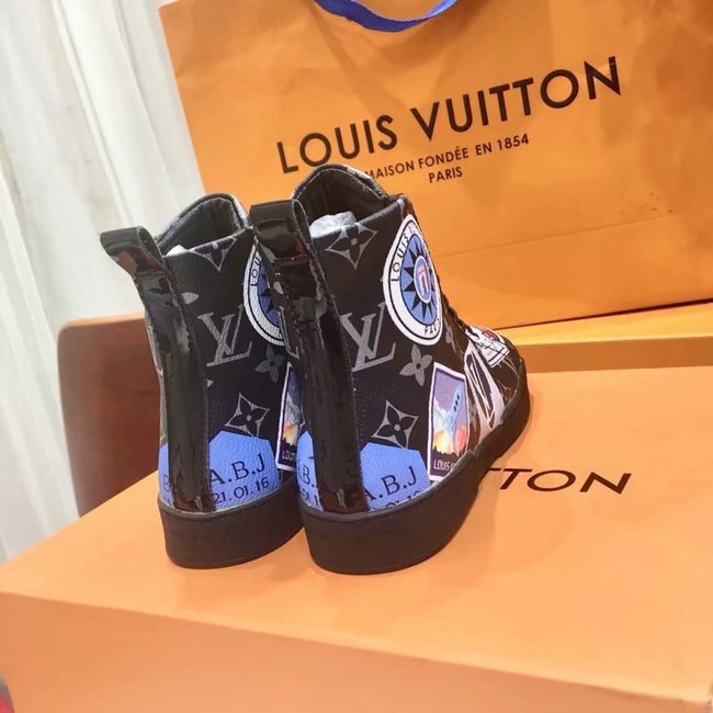 Louis Vuitton Outlet DIGITAL EXCLUSIVE HEART SNEAKER BOOT LV900SY BLACK