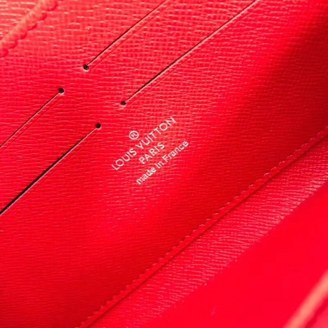 Louis Vuitton Outlet original ZIPPY WALLET SUPREME 60017 red