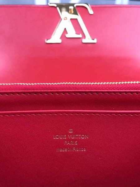 Louis Vuitton Outlet monogram vernis leather wallet M64550 red