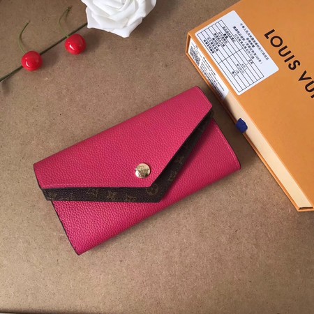 2017 Louis Vuitton Outlet MONOGRAM DOUBLE wallet M64317 rose