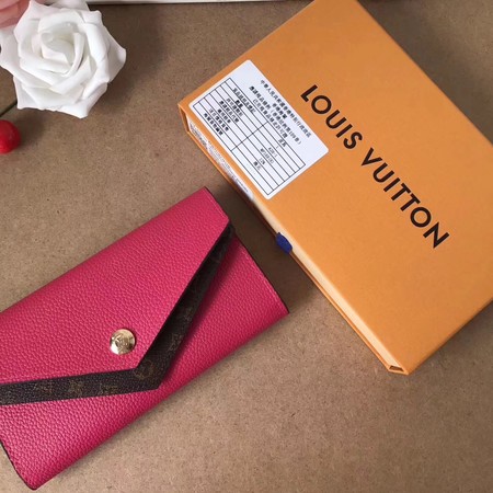 2017 Louis Vuitton Outlet MONOGRAM DOUBLE wallet M64317 rose