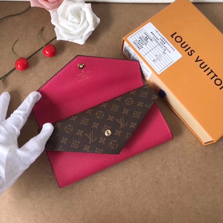 2017 Louis Vuitton Outlet MONOGRAM DOUBLE wallet M64317 rose