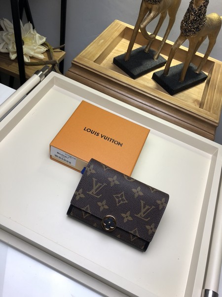 Louis Vuitton Outlet monogram canvas flore wallet 64587 black