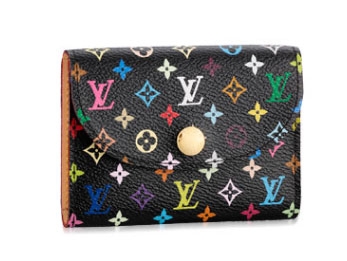 Louis Vuitton Outlet handbag monogram multicolore business card holder m66557 (black)