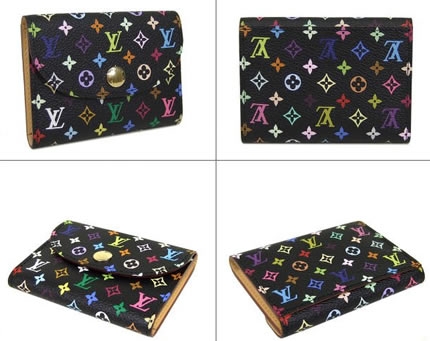 Louis Vuitton Outlet handbag monogram multicolore business card holder m66557 (black)