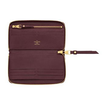 Louis Vuitton Outlet Monogram Empreinte Secret Long Wallet M93434 Purple red