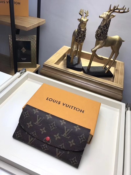 Louis Vuitton Outlet Monogram Canvas EMILIE WALLET M61289 Red