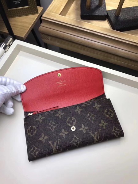 Louis Vuitton Outlet Monogram Canvas EMILIE WALLET M61289 Red