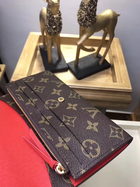 Louis Vuitton Outlet Monogram Canvas EMILIE WALLET M61289 Red