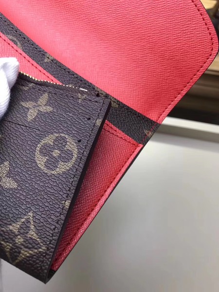 Louis Vuitton Outlet Monogram Canvas EMILIE WALLET M61289 Red