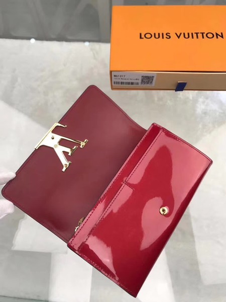 Louis Vuitton Outlet monogram vernis leather wallet M64550 wine