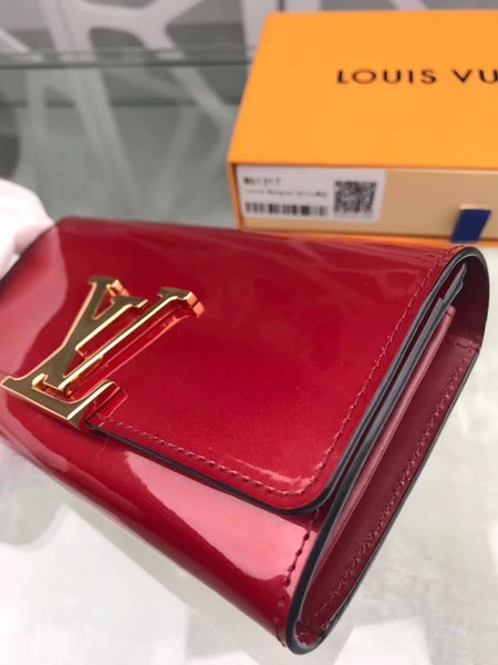 Louis Vuitton Outlet monogram vernis leather wallet M64550 wine