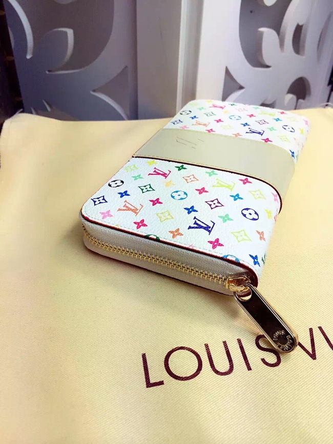 Louis Vuitton Outlet Monogram Multicolore Insolite Wallet 60018 White