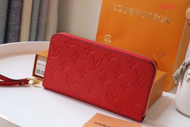 Louis Vuitton Outlet Original Monogram Empreinte Wallet M60571 red