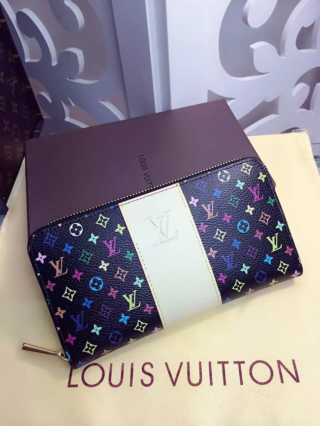 Louis Vuitton Outlet Monogram Multicolore Insolite Wallet 60018 Black