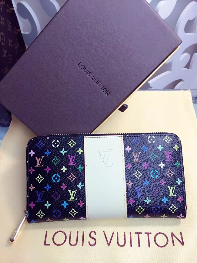 Louis Vuitton Outlet Monogram Multicolore Insolite Wallet 60018 Black