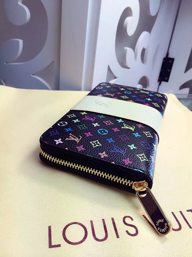 Louis Vuitton Outlet Monogram Multicolore Insolite Wallet 60018 Black