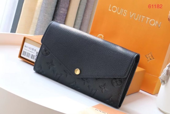 Louis Vuitton Outlet Original Monogram Empreinte Wallet M61182 black