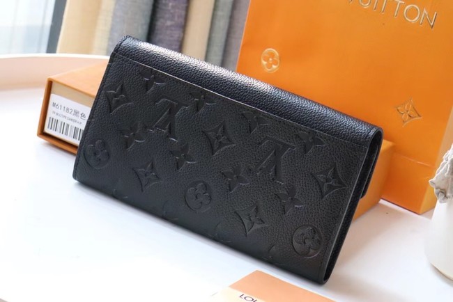 Louis Vuitton Outlet Original Monogram Empreinte Wallet M61182 black