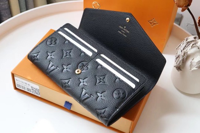 Louis Vuitton Outlet Original Monogram Empreinte Wallet M61182 black