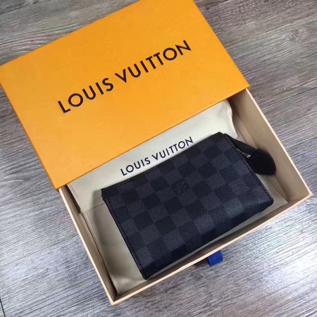 Louis Vuitton Outlet Damier Graphite Canvas Toilet Pouch 15 PM M47546