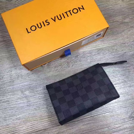 Louis Vuitton Outlet Damier Graphite Canvas Toilet Pouch 15 PM M47546