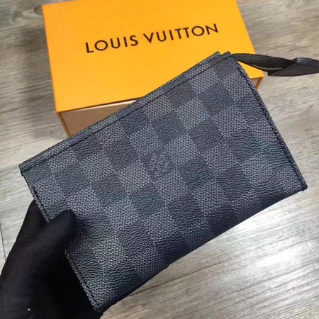 Louis Vuitton Outlet Damier Graphite Canvas Toilet Pouch 15 PM M47546