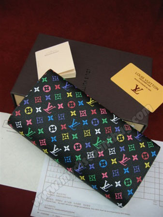 Louis Vuitton Outlet (Louis Vuitton Outlet) WALLET MULTICOLORE POCHETTE PORTE -BLACK