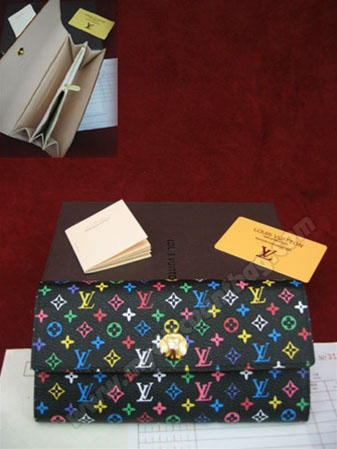 Louis Vuitton Outlet (Louis Vuitton Outlet) WALLET MULTICOLORE POCHETTE PORTE -BLACK