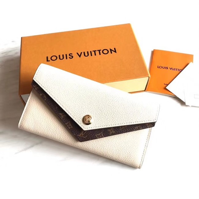 Louis Vuitton Outlet MONOGRAM DOUBLE wallet M64317 white