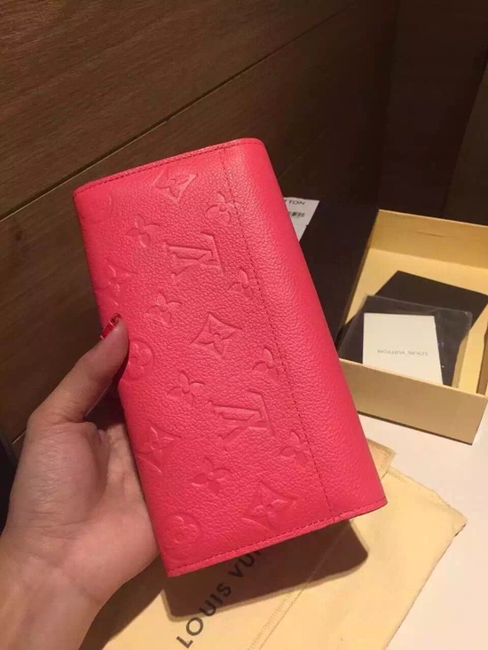 Louis Vuitton Outlet Monogram Empreinte Josephine Wallet 1369 Rose