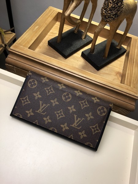 Louis Vuitton Outlet monogram canvas flore wallet 64586 black