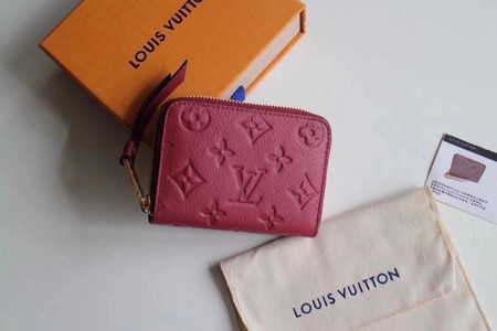 Louis Vuitton Outlet original Monogram Empreinte coin purse Ariane 60574 red