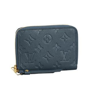 Louis Vuitton Outlet Monogram Empreinte Secret Compact Wallet M93433 blue