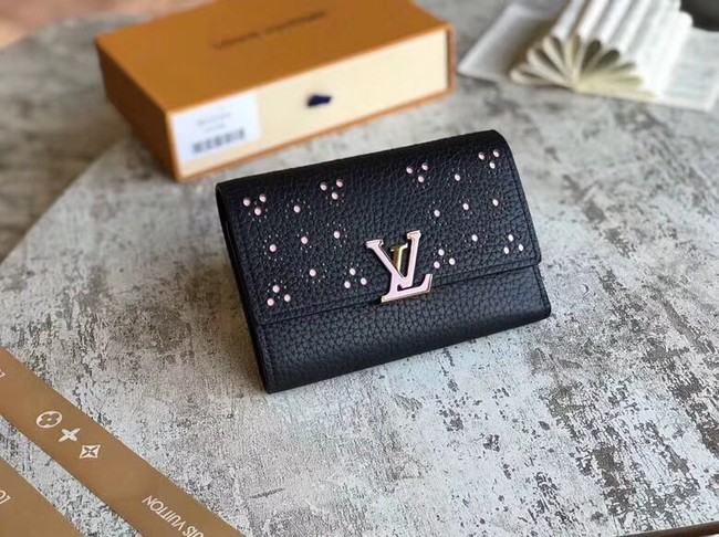 Louis Vuitton Outlet original CAPUCINES COMPACT WALLET M62564 black