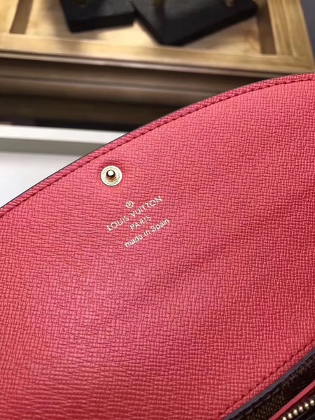 Louis Vuitton Outlet Damier canvas wallet M63544 red