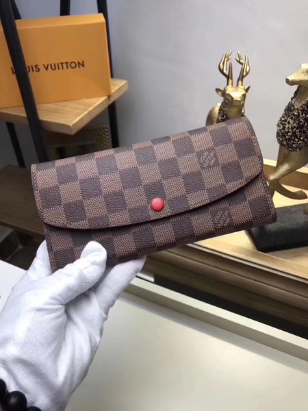 Louis Vuitton Outlet Damier canvas wallet M63544 red