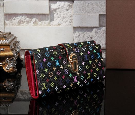 2015 Louis Vuitton Outlet Multicolor Sologne M58288 black&rose