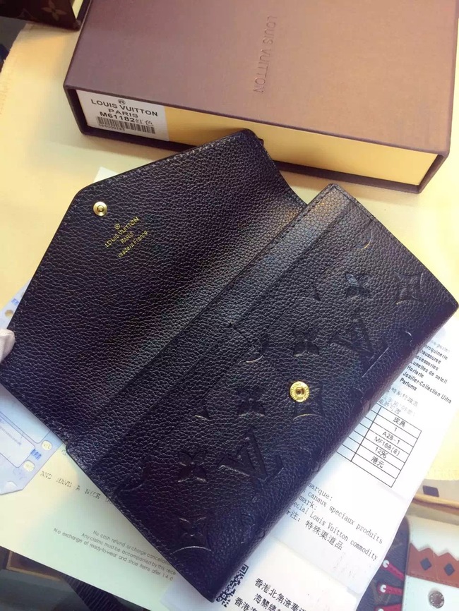 Louis Vuitton Outlet Monogram Empreinte Wallet M61182 Black