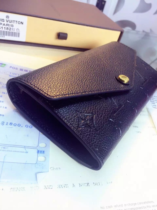 Louis Vuitton Outlet Monogram Empreinte Wallet M61182 Black