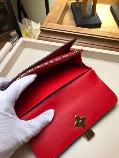 Louis Vuitton Outlet FLOWE Monogram Canvas Wallet 62566 red