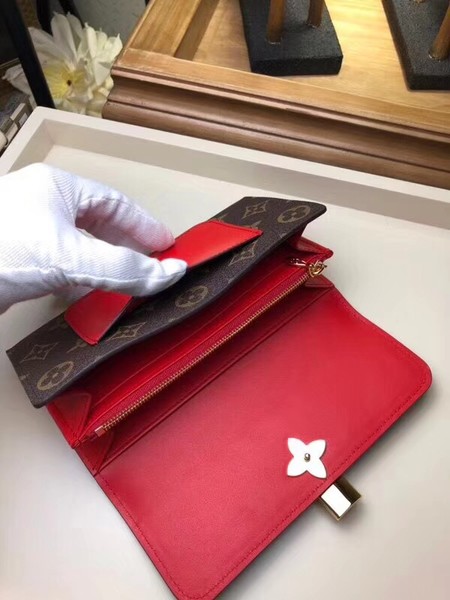 Louis Vuitton Outlet FLOWE Monogram Canvas Wallet 62566 red