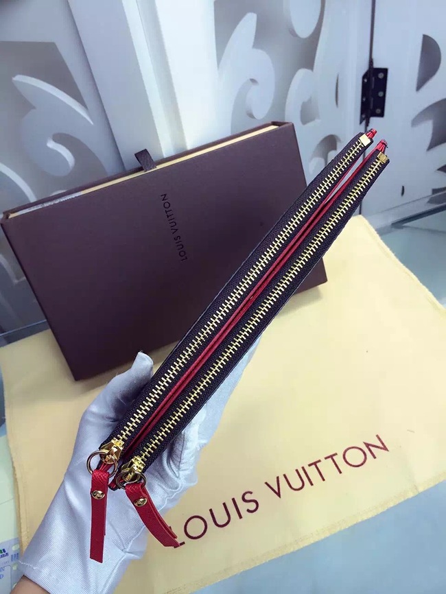 Louis Vuitton Outlet Monogram Canvas Wallet M61287 Red