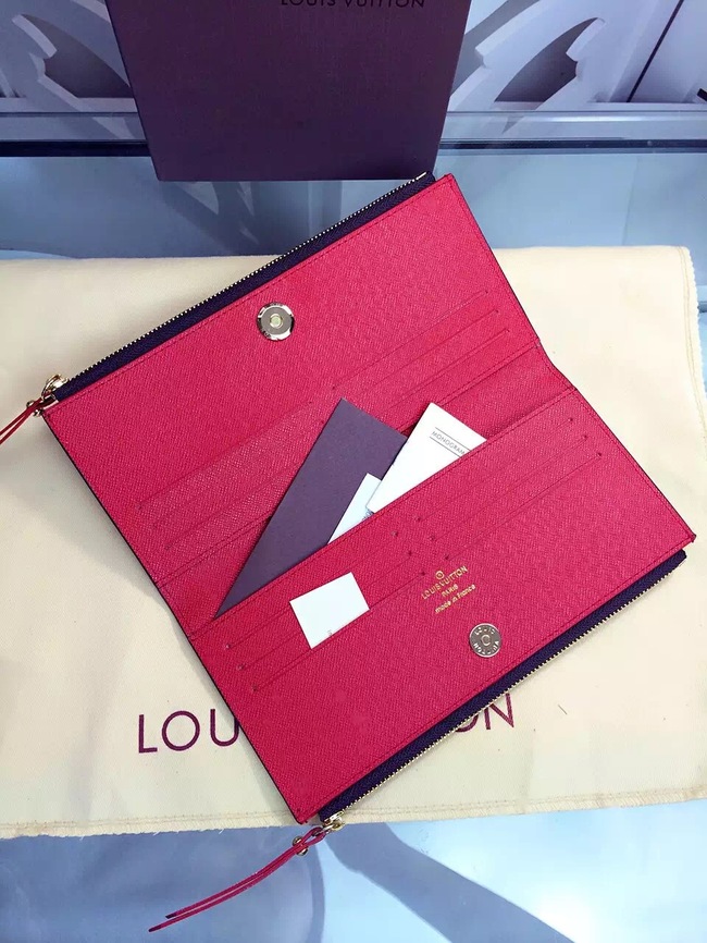 Louis Vuitton Outlet Monogram Canvas Wallet M61287 Red