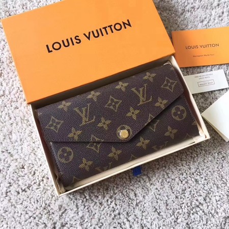 Louis Vuitton Outlet SARAH Monogram Canvas Wallet 60351 red