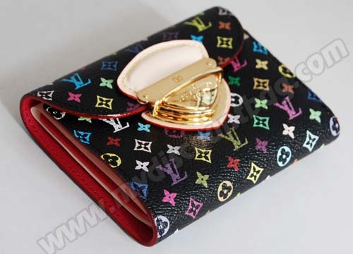 Louis Vuitton Outlet handbag monogram multicolore black koala wallet m58087 (grenade lining)